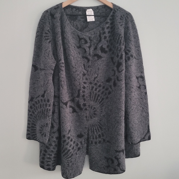 Sarah Pacini Cardigan Sweater Kid Mohair Wool Blend - Picture 3 of 5